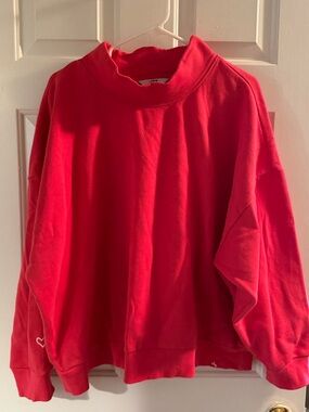 JoyLab Bright Red Crewneck Sweatshirt